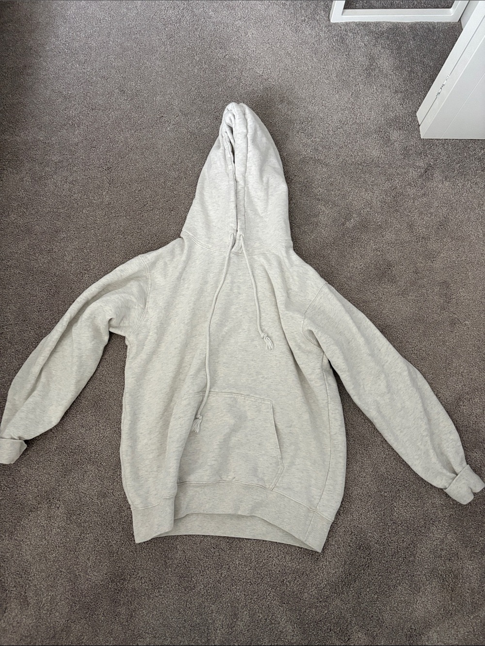 Brandy Melville Light Gray Crewneck Hoodie